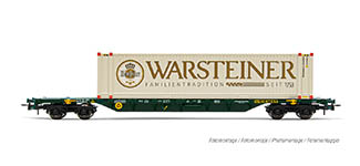 021-HR6578 - H0 - 4-achs. Containerwagen Sgnss, beladen mit 45 Container „Warsteiner, Ep. V-VI